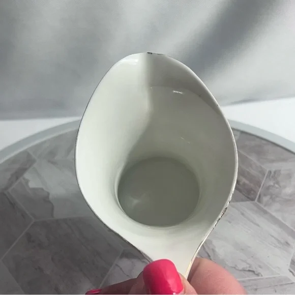 Antique Nippon Hand Painted Floral Creamer with Gold Trim – Crown Mark Japan - Picture 8 of 9